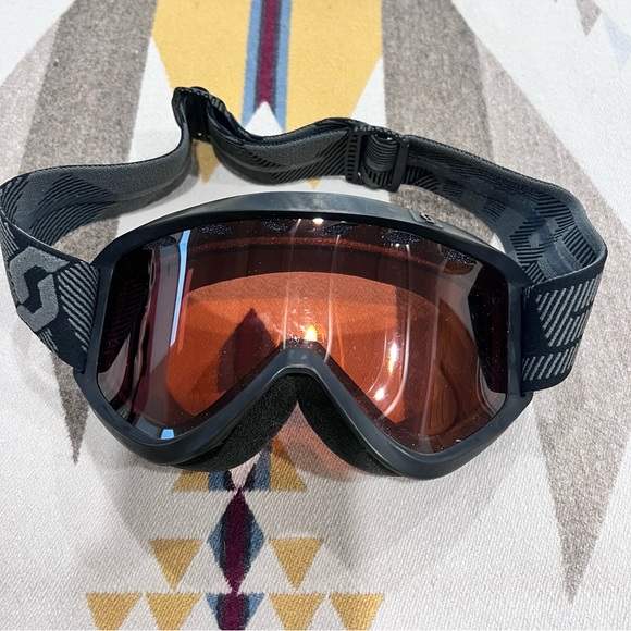 Scott Black Ski Goggles with Orange Lens - Picture 1 of 4